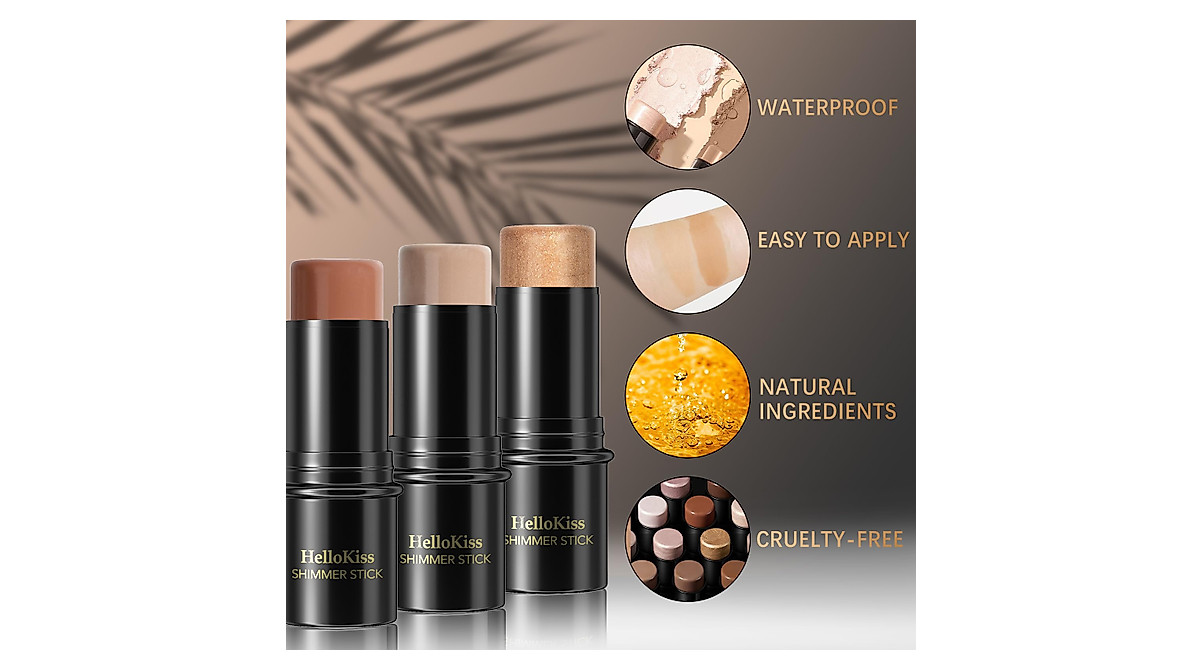 Waterproof Contour Stick Trio for Flawless Makeup