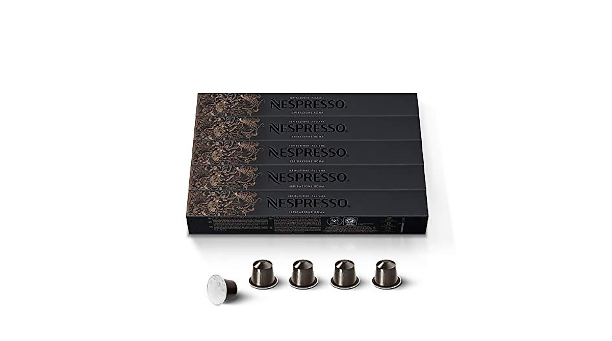 Nespresso Roma Intenso Capsules - Balanced Medium Roast Espresso