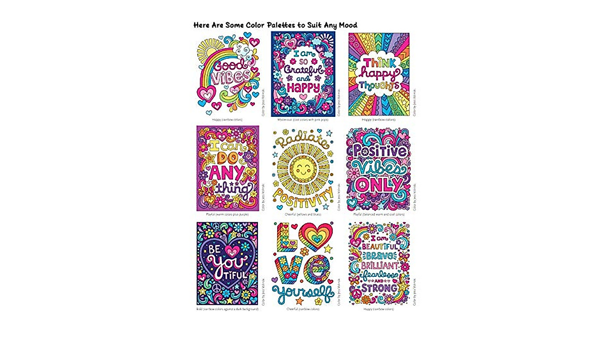Notebook Doodles Girl Power Coloring Book for Tweens | Self-Esteem Boost
