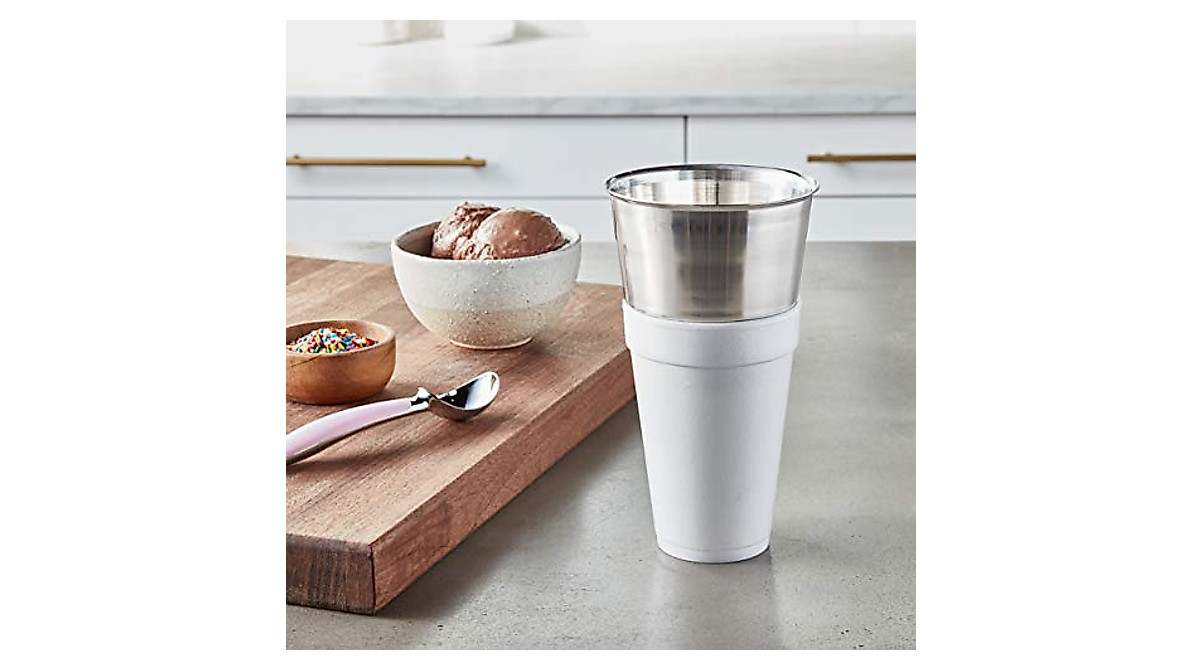 Mercer Culinary Shake Collar - Stainless Steel | Perfect for Milkshakes