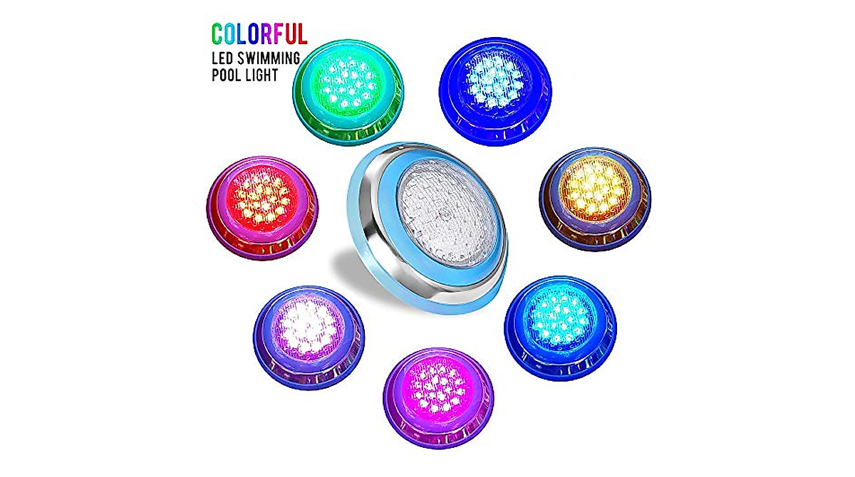LED Underwater Pool Lights - 47W Color Changing Waterproof LED