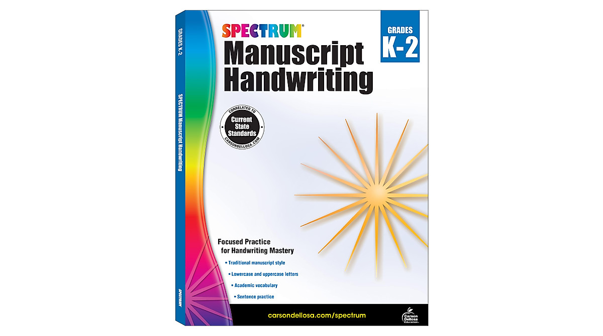 Spectrum Handwriting Workbook for Grades K-2 | Fun & Engaging Practice