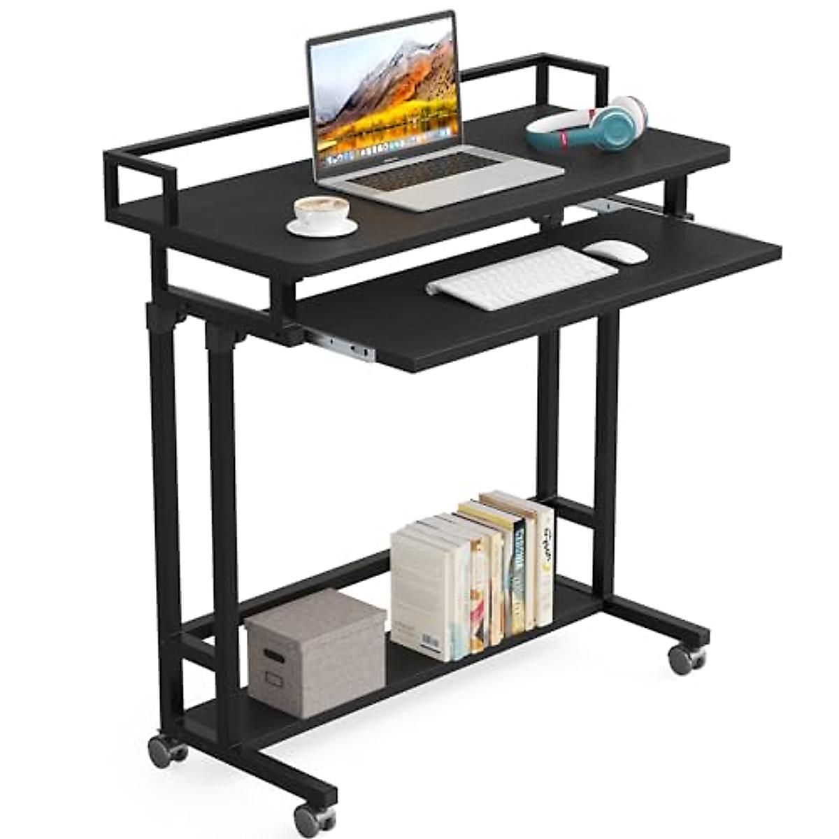 Tribesigns Adjustable Height Computer Desk for Small Spaces