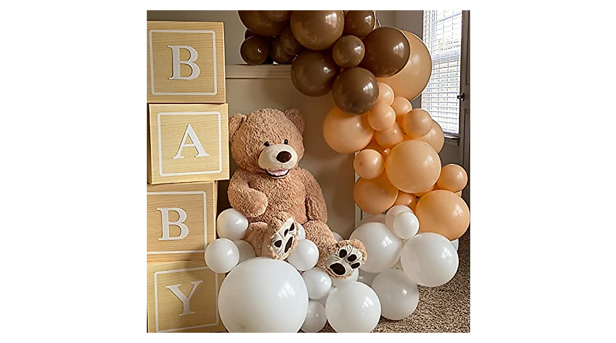 DIY Baby Shower Decorations - Reusable Wood Grain Party Boxes