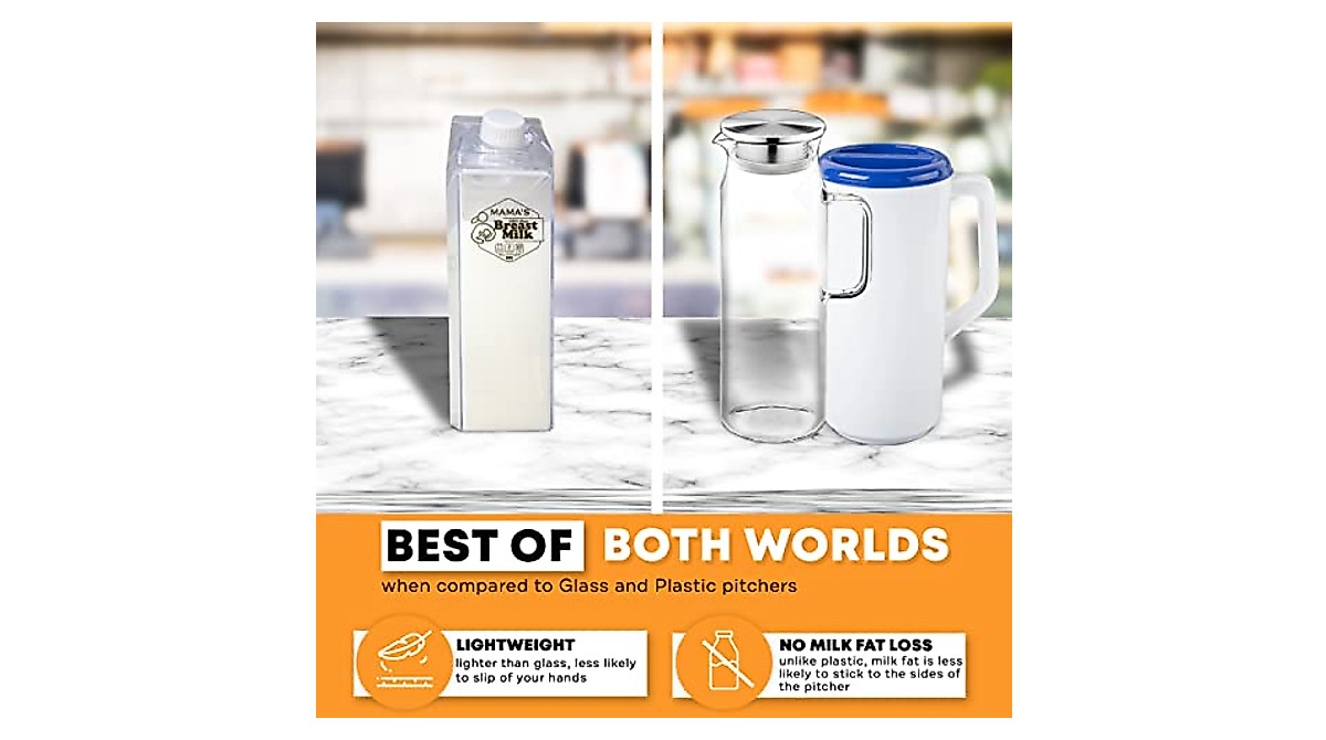 Breast Milk Pitcher - 3 Pack 33oz Containers