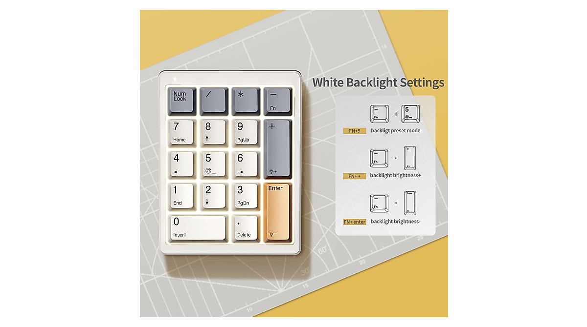 Kisnt Mechanical Numpad – Ergonomic USB Keypad