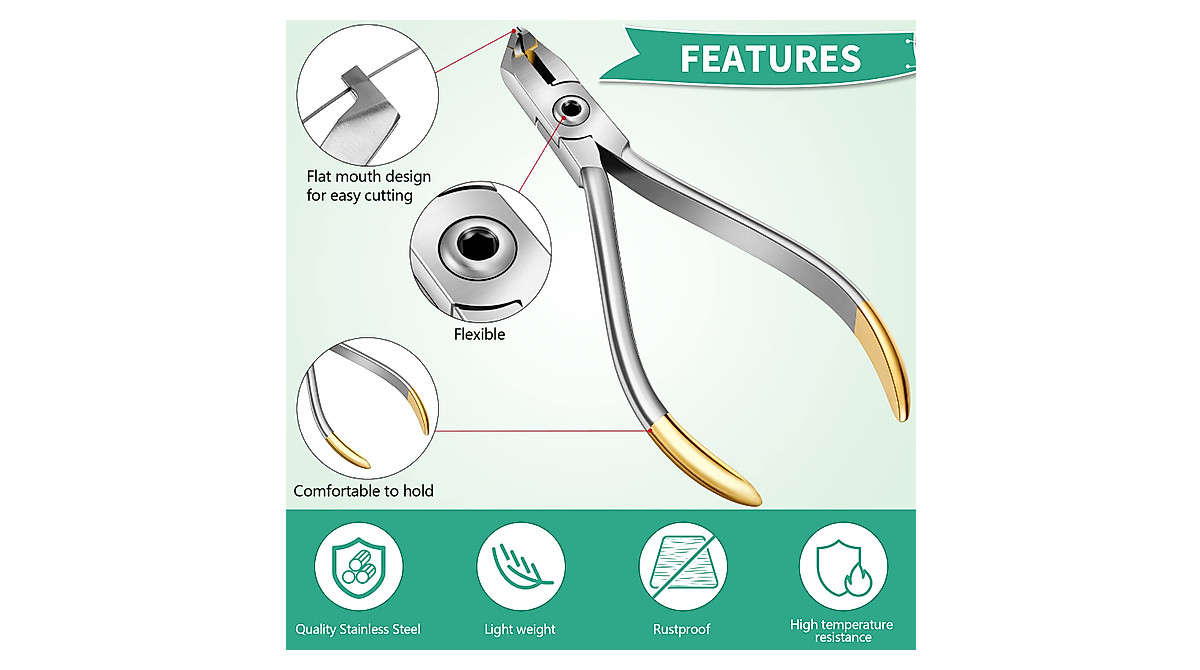 Stainless Steel Braces Wire Cutter for Orthodontic Archwires | Nuanchu