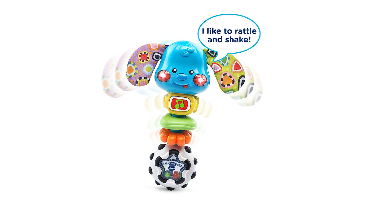 VTech Baby Rattle and Sing Puppy - Fun & Educational Toy for Babies