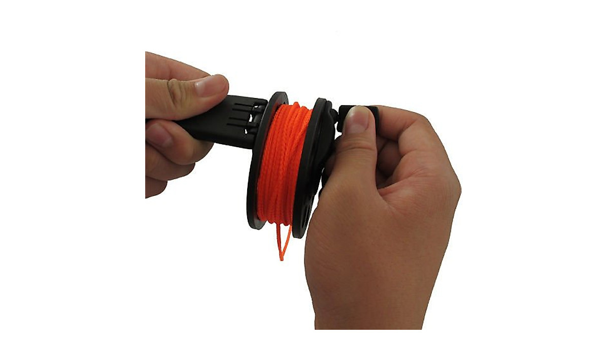 Scuba Choice 65' Compact Finger Spool for Diving - Orange Line