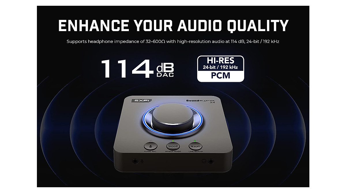 Creative Sound Blaster X4: USB DAC Amp with Super X-Fi