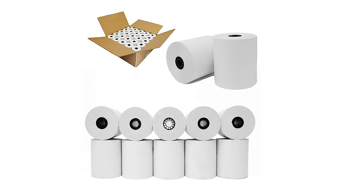 32 Rolls Bond Receipt Paper - 3x165 Ft 1-Ply Non-Thermal For Star, NCR Printers