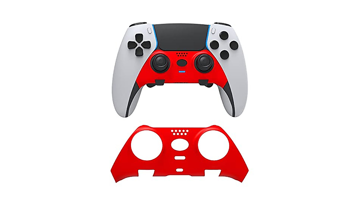 PS5 Dualsense Edge Controller Faceplate - Red Skin