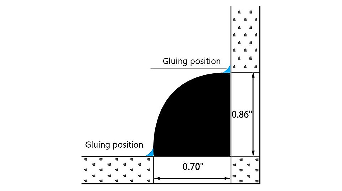 Duzzy 118 Inch Corner Water Dam - Easy Water Sealing Solution