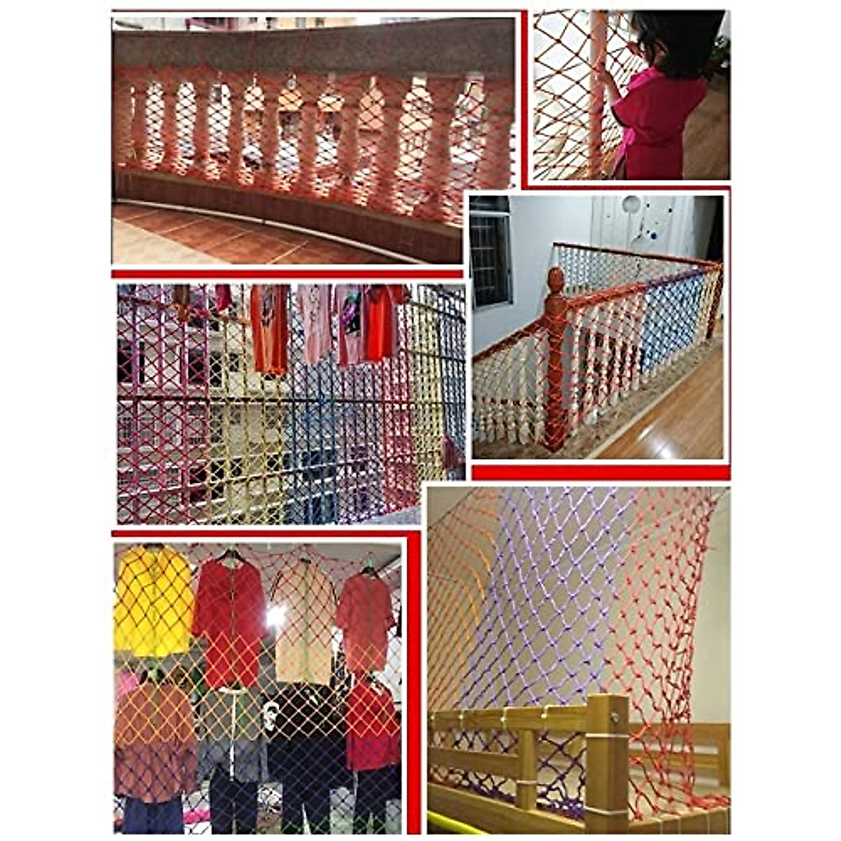 Colorful Outdoor Rope Net for Safety & Decor
