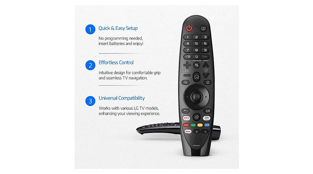 Universal LG Magic Remote for Smart TVs - 1 Year Warranty