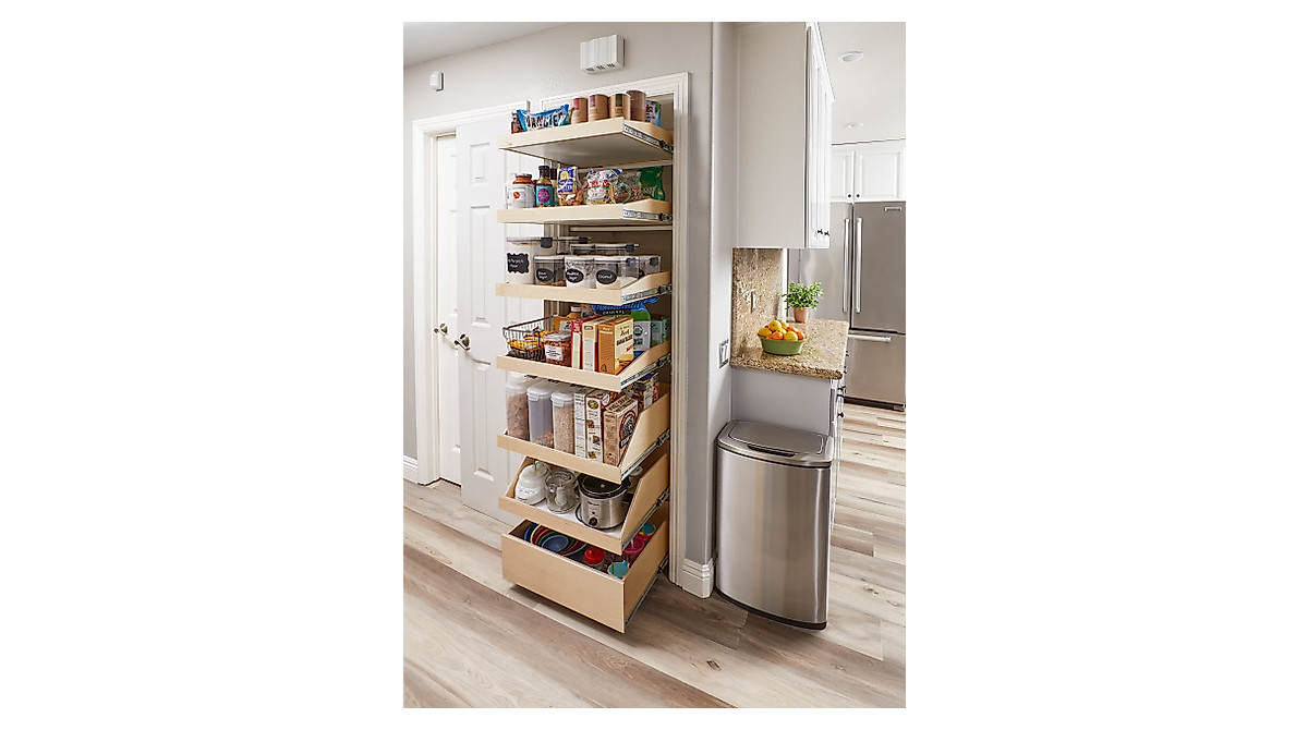 Custom Slide-A-Shelf Pull-Out Shelf for Kitchen & Pantry Storage