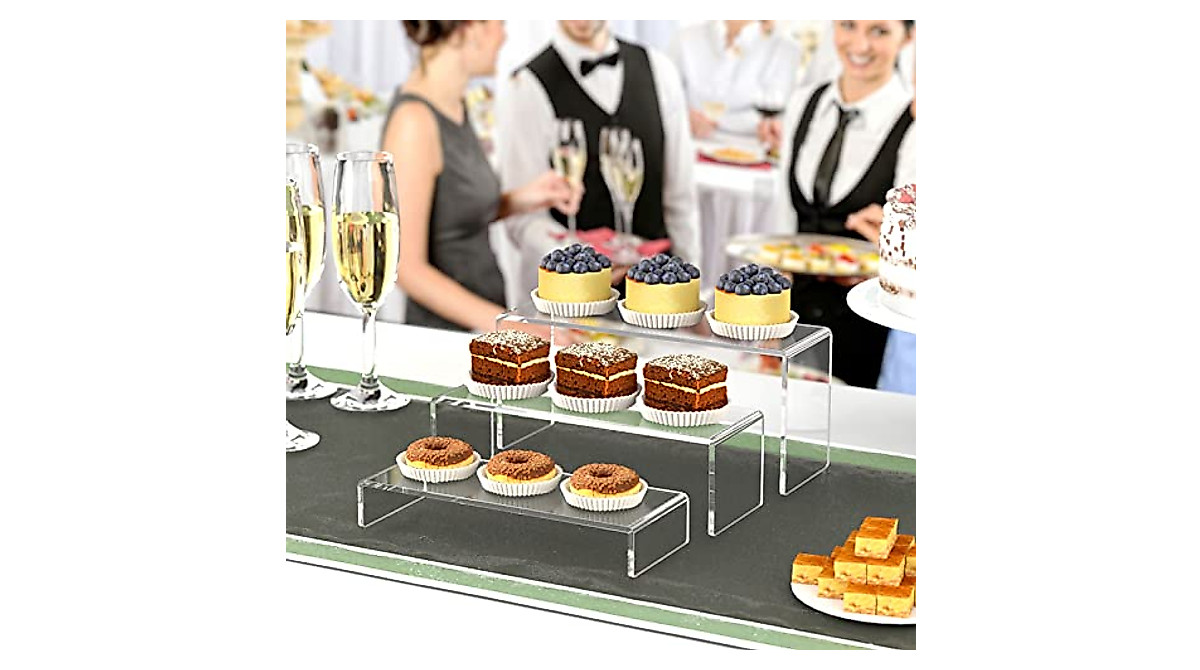Display Your Collectibles with HIIMIEI 6-Piece Acrylic Riser Set