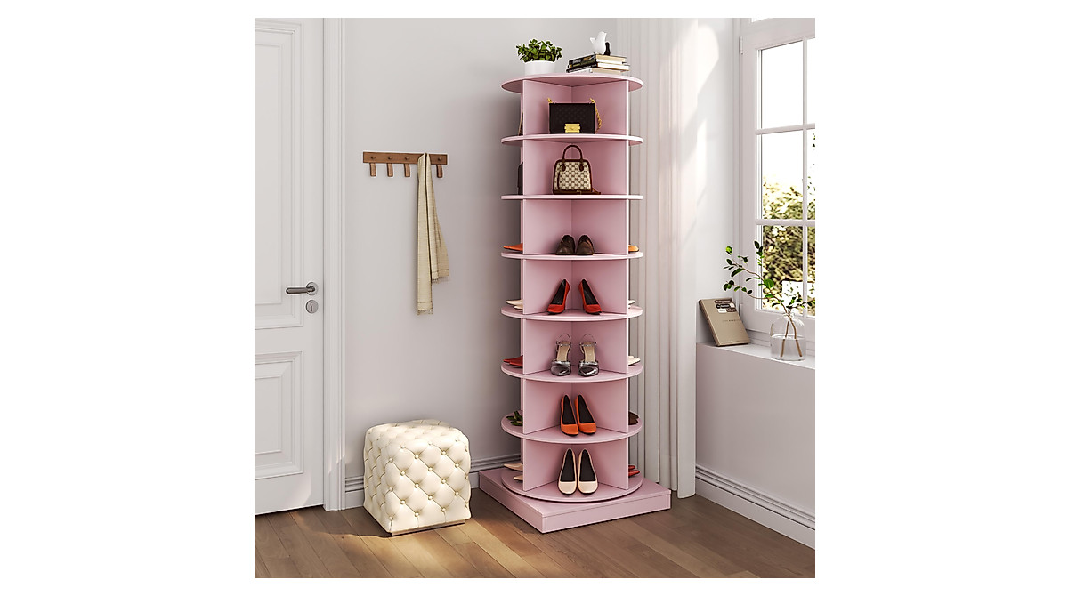 Dithoko 7-Tier Rotating Shoe Rack - Stylish Storage Solution