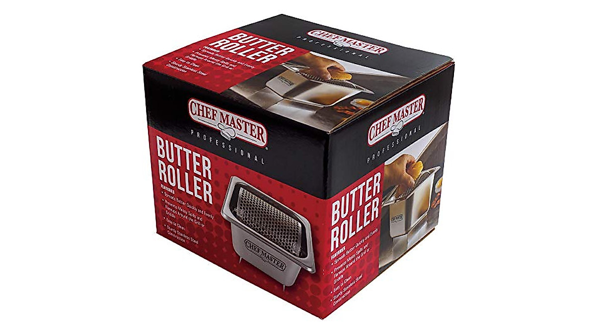 Chef Master 90021 Stainless Steel Butter Wheel for Even Spreading