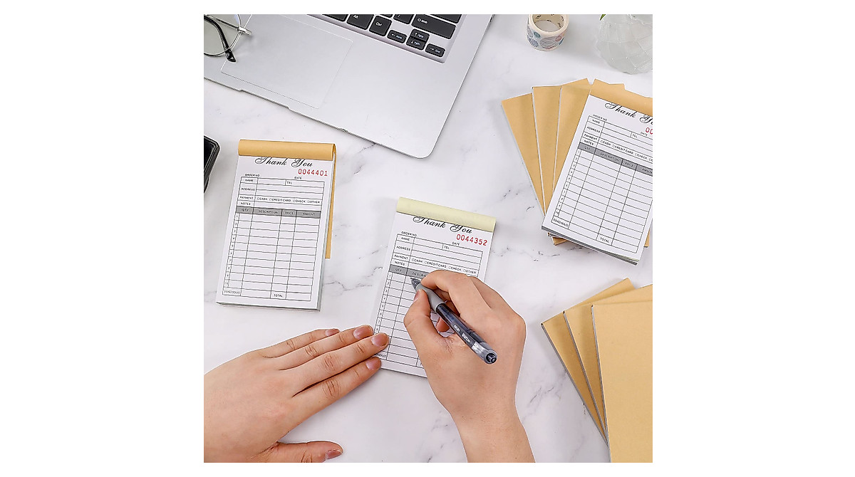 10 Pack Thank You Receipt Book, 3.4x5.5