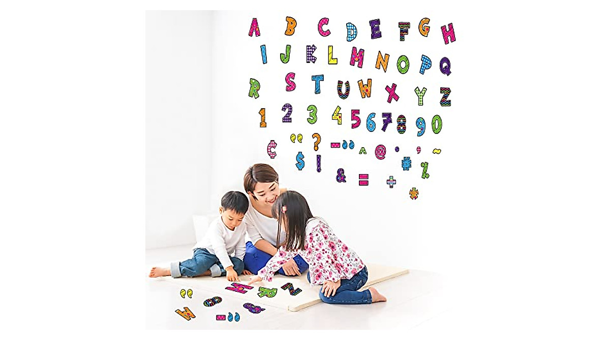 107-Piece Chalkboard Letters Set for Classroom Decor