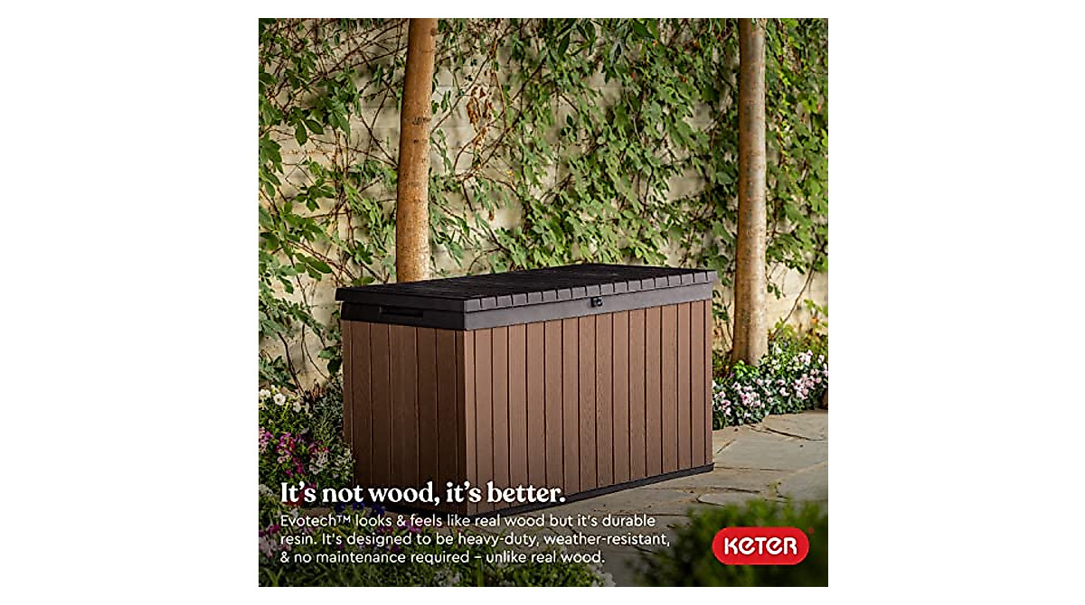 Keter Darwin 150 Gallon Outdoor Storage Box - Stylish & Durable