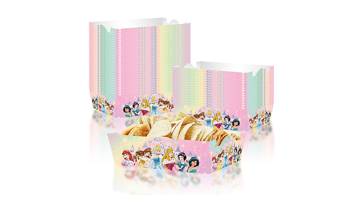 Princess Birthday Supplies - 30 Disposable Food Trays