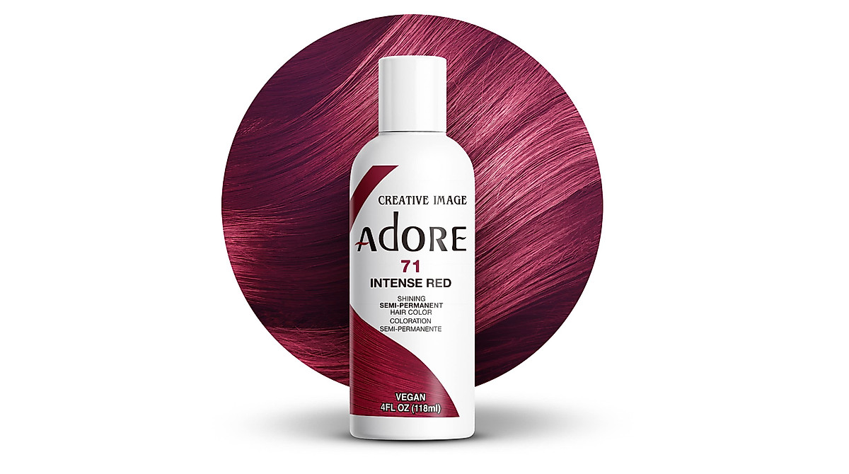Vegan Red Hair Dye - Adore Semi Permanent Color 4 Oz