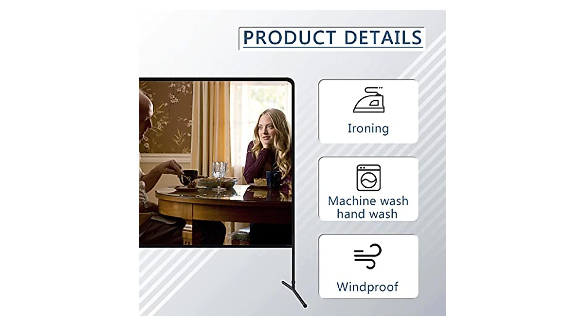 180-Inch Outdoor Projector Screen for Home Theater & Events