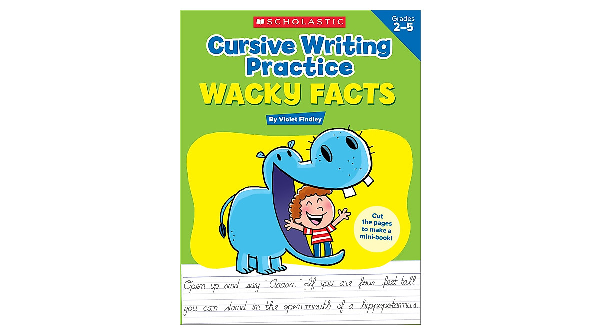 Cursive Writing Practice with Wacky Facts - Fun Handwriting Activities