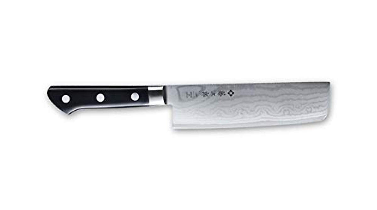 Toijro DP Damascus 7-Inch Nakiri Knife - Razor Sharp Japanese Blade