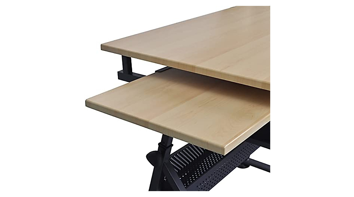 vidaXL Adjustable Drawing/Drafting Table + Stool & Drawers