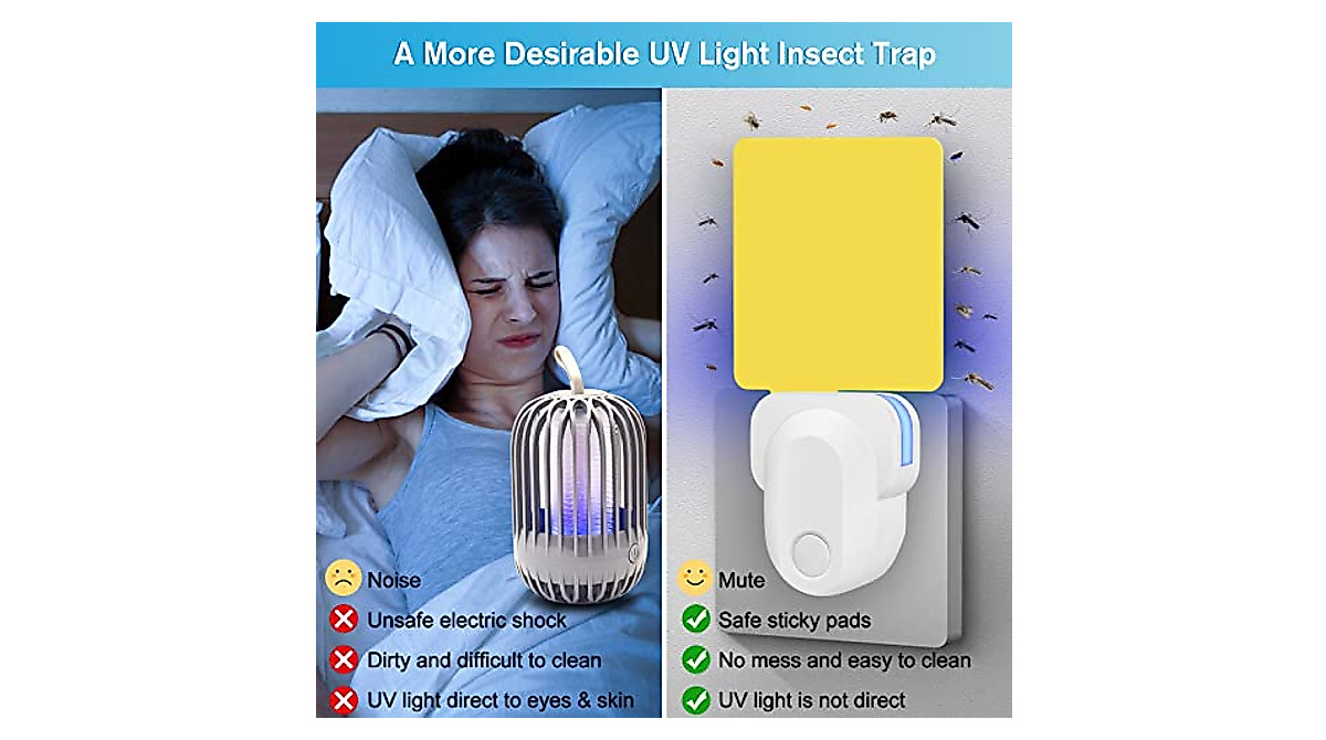 Upgrade UV Plug-In Insect Trap - Safe Indoor Solution