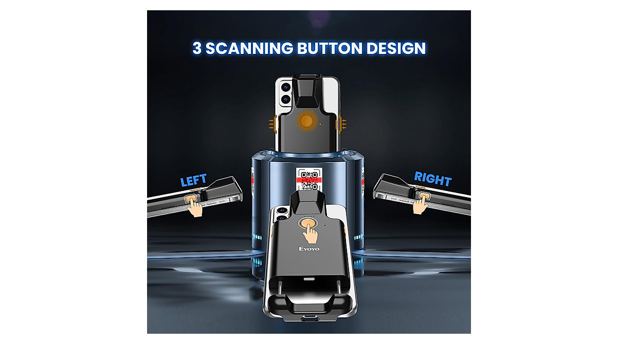 Eyoyo 2D Back Clip Barcode Scanner for Efficient Scanning