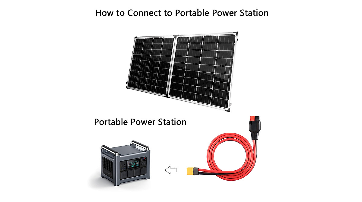 10AWG Solar Panel Extension Bare Wire With Female And Male Connector Solar Panel Wiring Pigtail Cable Adapter Solar Panels Red Black 10awg 1m 3 2ft M F - View #5