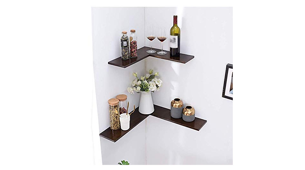 PIBM Oak Floating Rack Shelves - Stylish & Durable