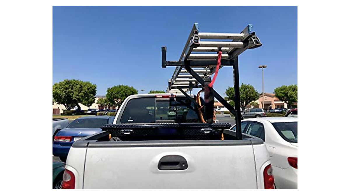 MaxxHaul Heavy Duty Ladder Rack for Trucks - Secure & Durable