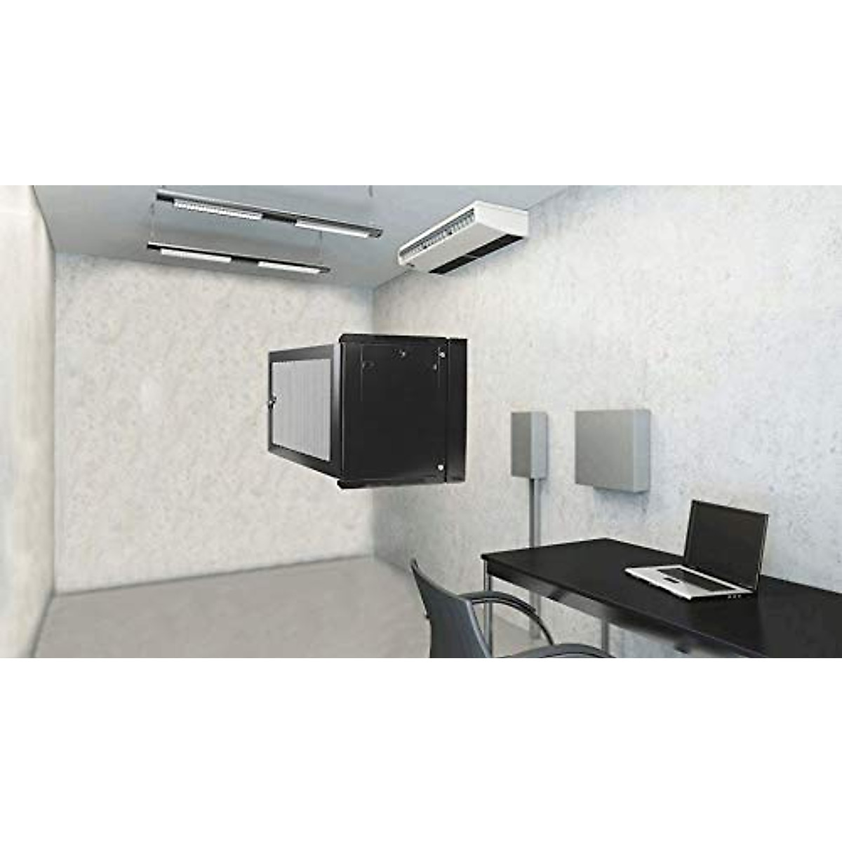 AEONS 9U Professional Wall Mount IT Cabinet Enclosure Double Section ...