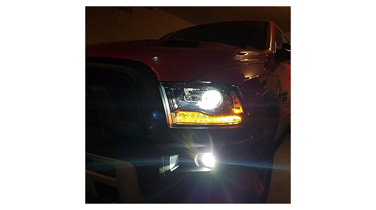 ModifyStreet Black Headlight Kit for Dodge Ram 1500/2500/3500