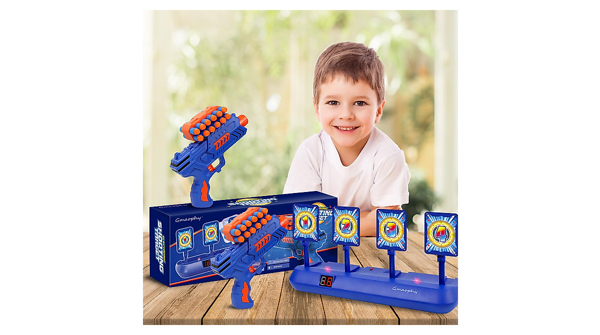 GMAOPHY Digital Shooting Targets with Foam Dart Blaster for Kids