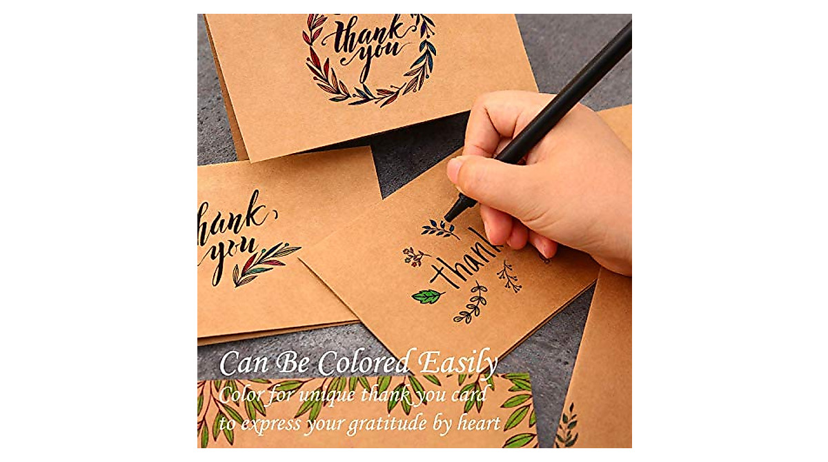 Thank You Cards by Ohuhu – 36 Pack Kraft Cards with Envelopes