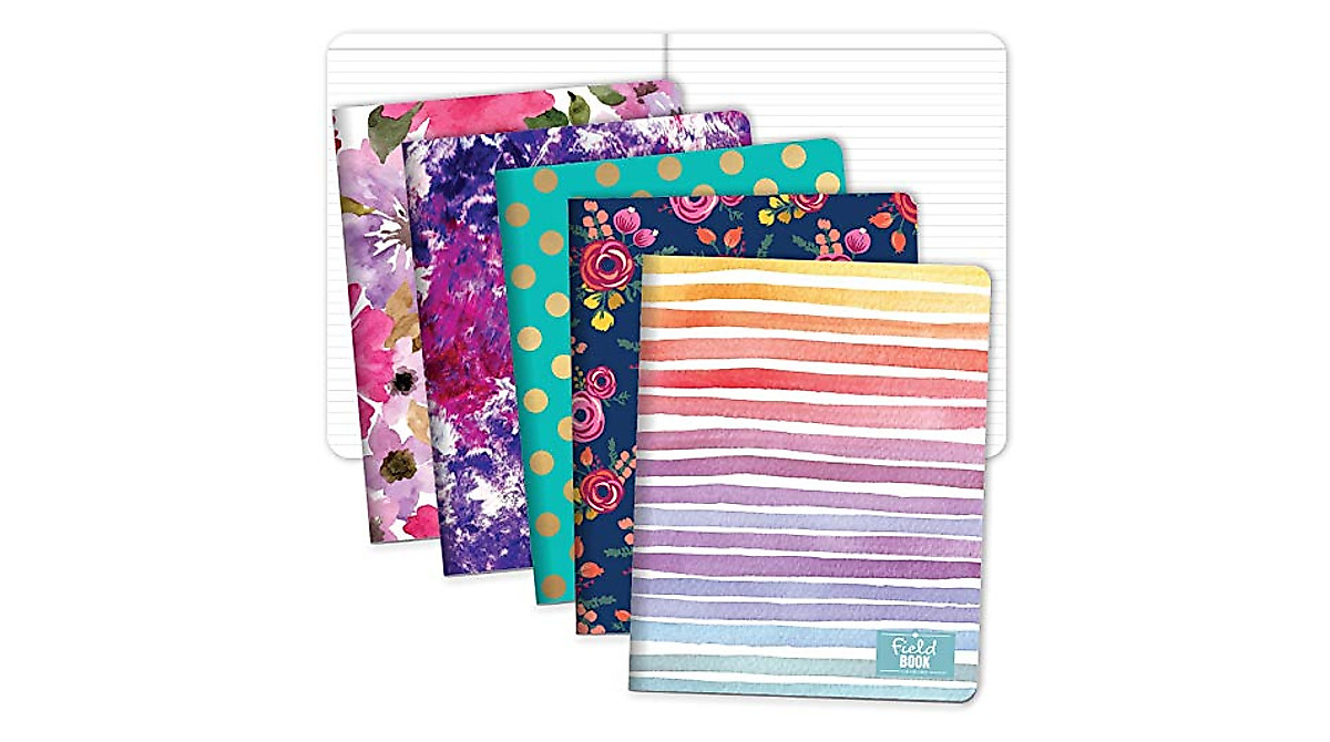 Elan Assorted Field Memo Notebooks - 5 Pack Set