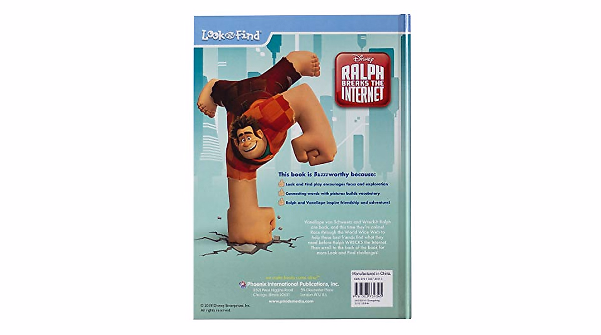 Discover Wreck it Ralph 2 Look and Find Book for Kids