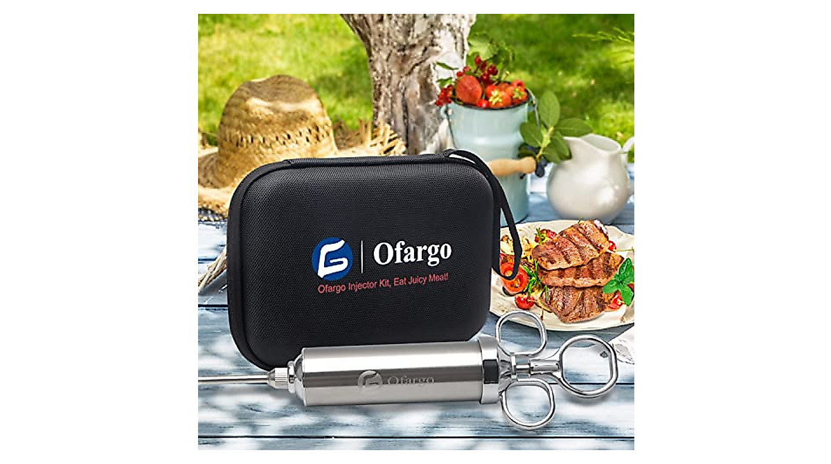 Ofargo Meat Injector - 3 Needles for Juicy BBQ & Smoking
