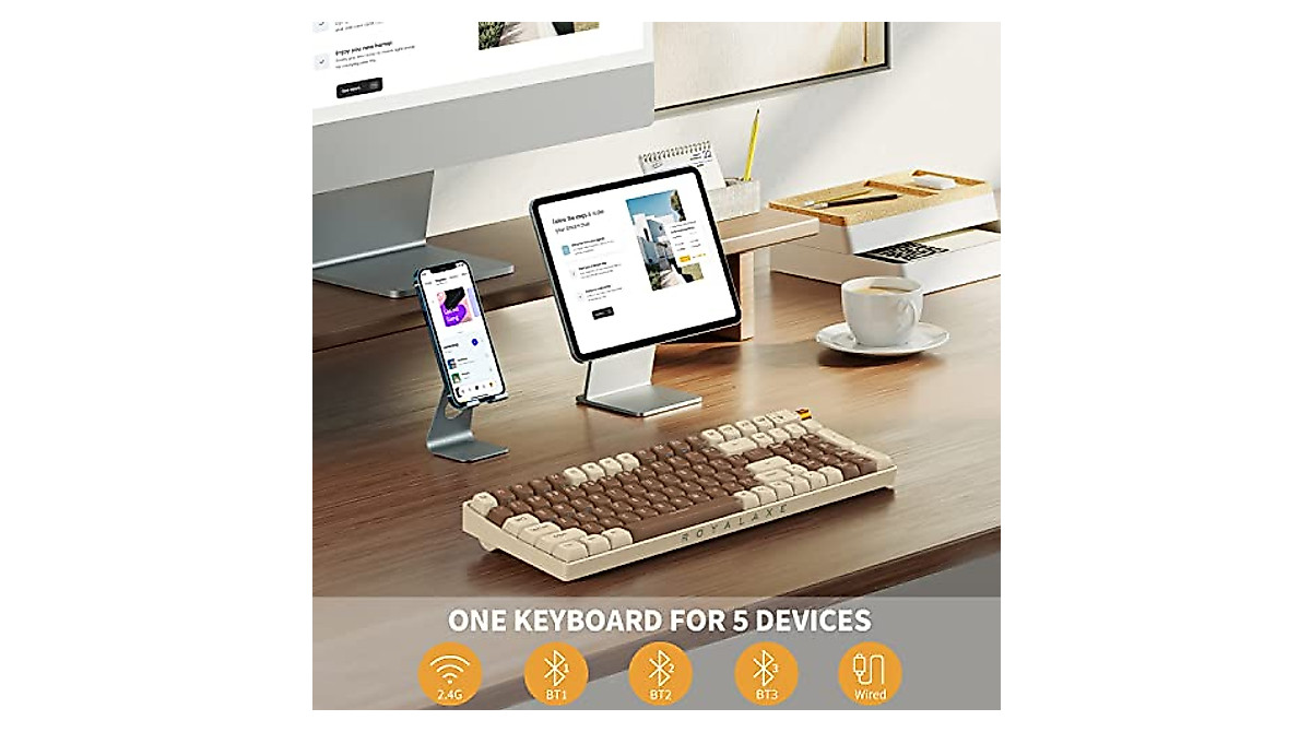 ROYALAXE R100: Wireless Mechanical Keyboard with RGB