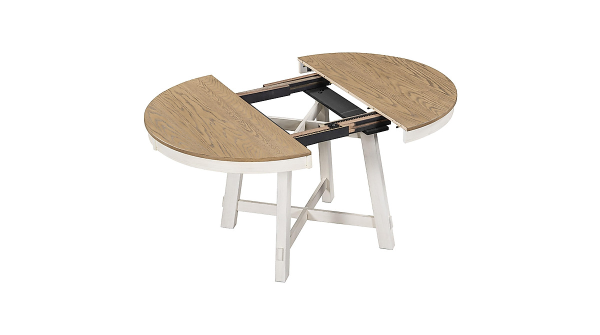 Harper & Bright Designs Farmhouse Dining Set - Extendable Table & Chairs