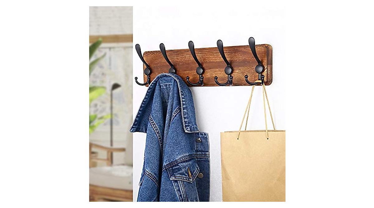 SKOLOO Rustic Wall Coat Rack - Stylish & Functional
