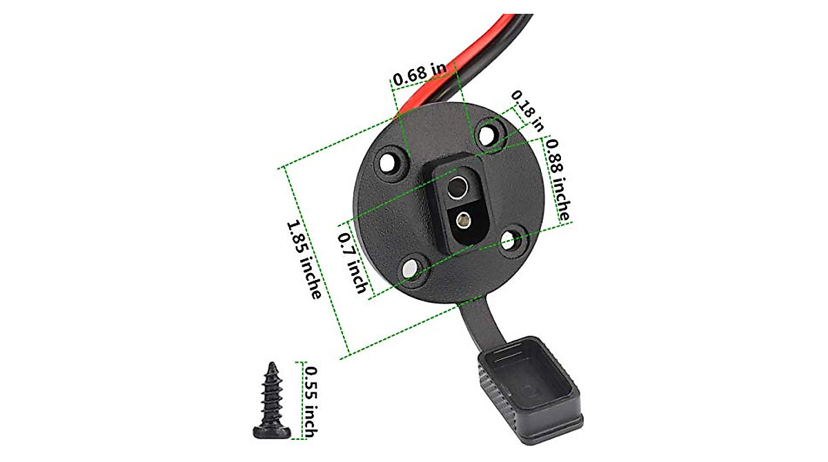 Bolloo SAE Power Socket for Solar Panels - 2 Pack