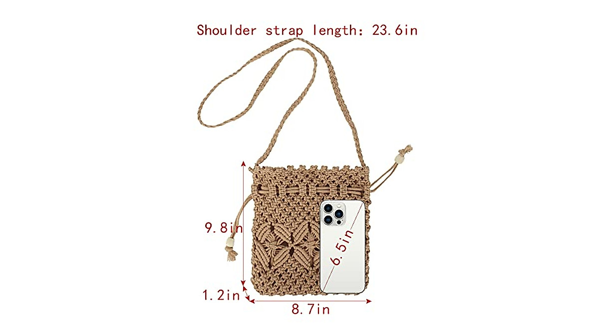 Meyaus Women's Mini Straw Crossbody Bag – Cute & Convertible Shoulder Purse For Daily Use
