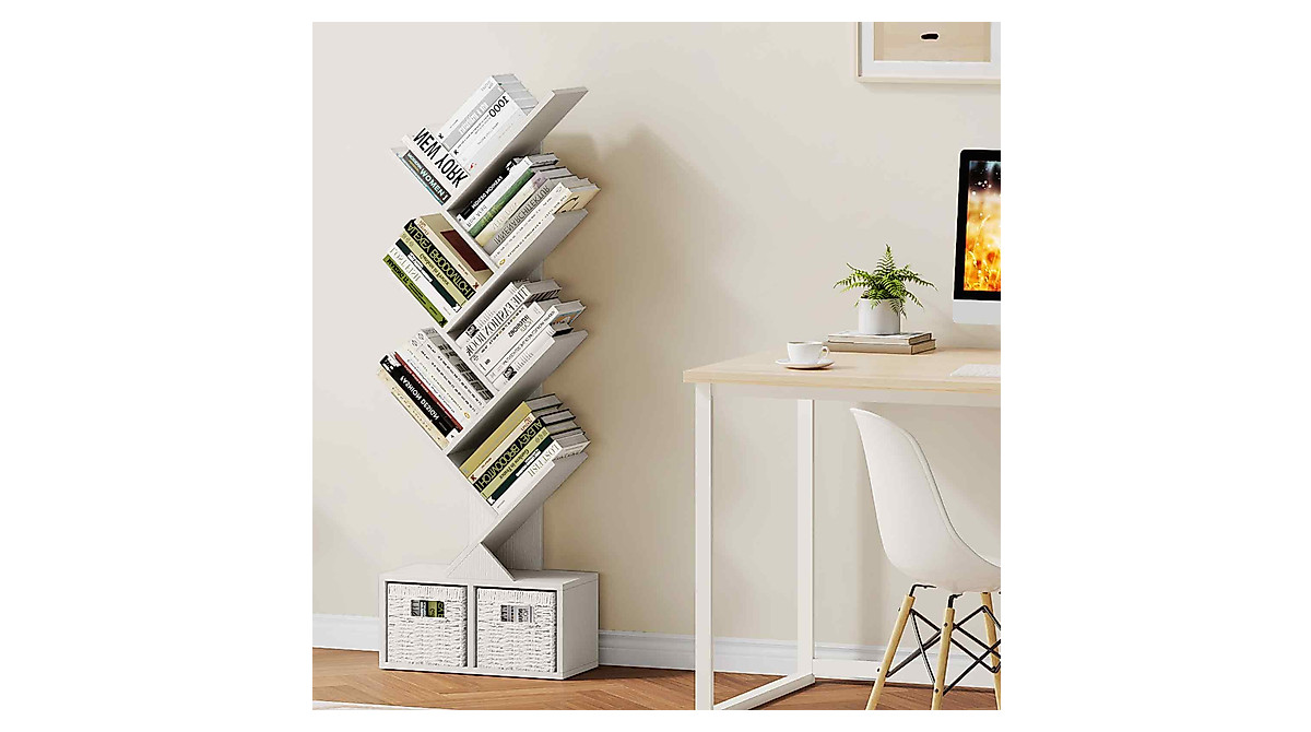 Vagusicc 6 Tier Tree Bookshelf - Stylish Storage Solution